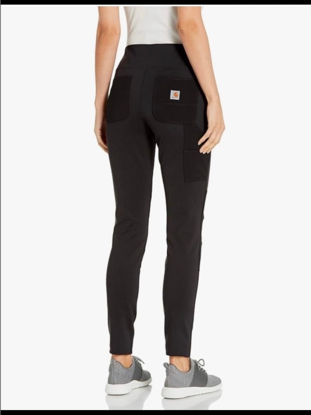 Carhartt Force Midweight Fitted Utility Leggings Work Pants Black Size S